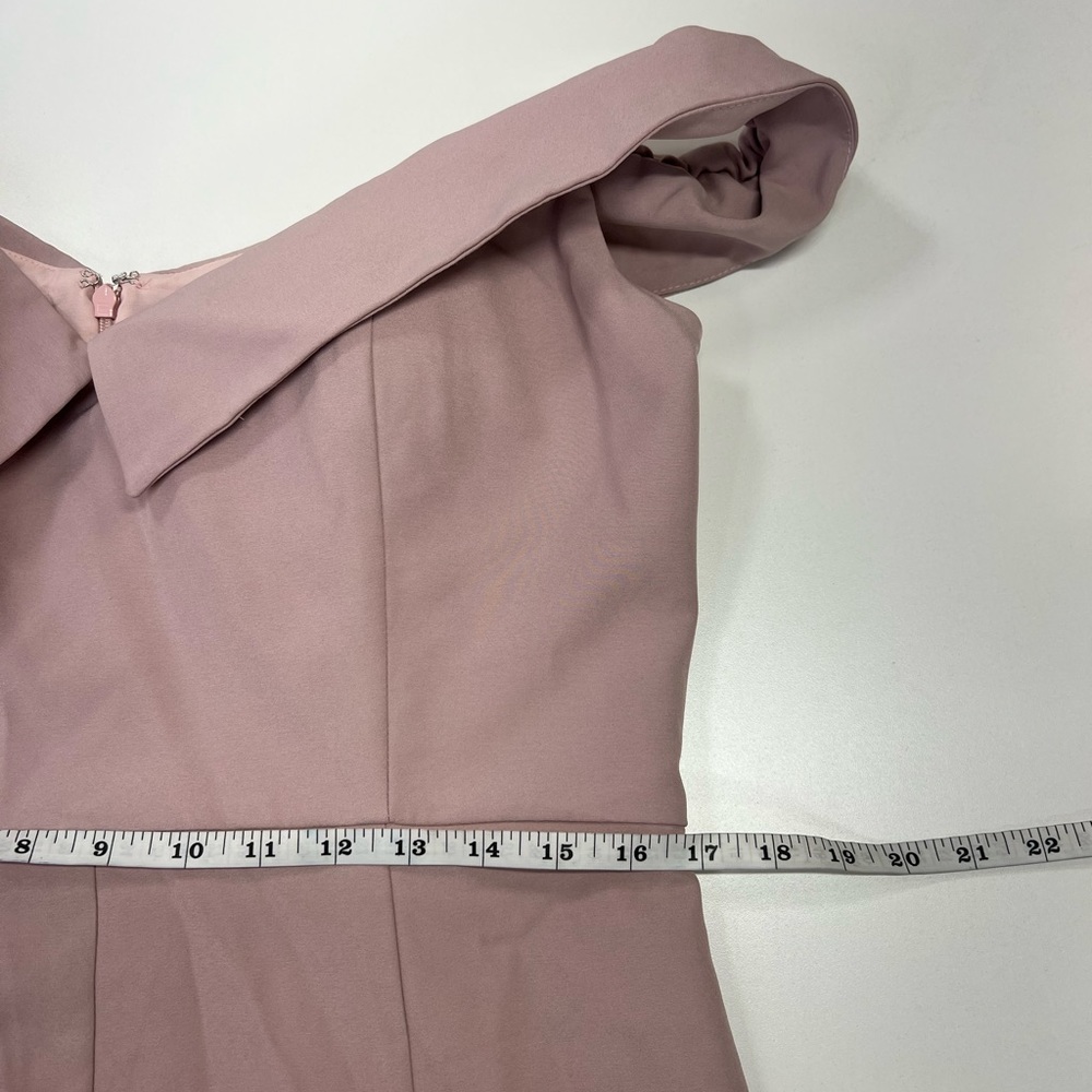 Jarlo Autumn Off The Shoulder Gown in Blush New With Tags Size 12 Formal Dress - Picture 7 of 11